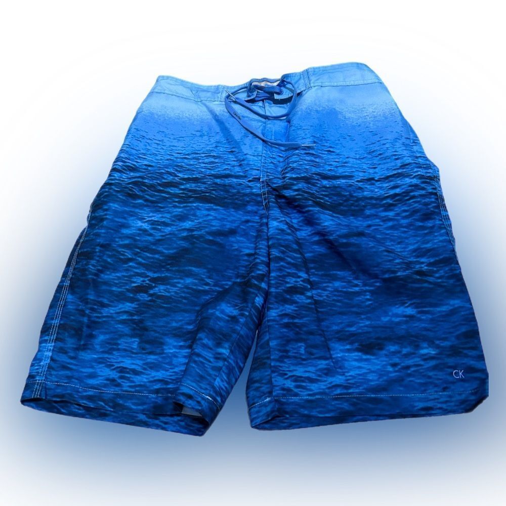 Men’s Calvin Klein Blue Ocean Swim Trunks